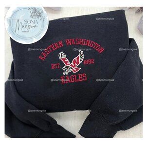 Eastern Washington Eagles shirt Sweatshirt Black Unisex College Spirit EST 1882